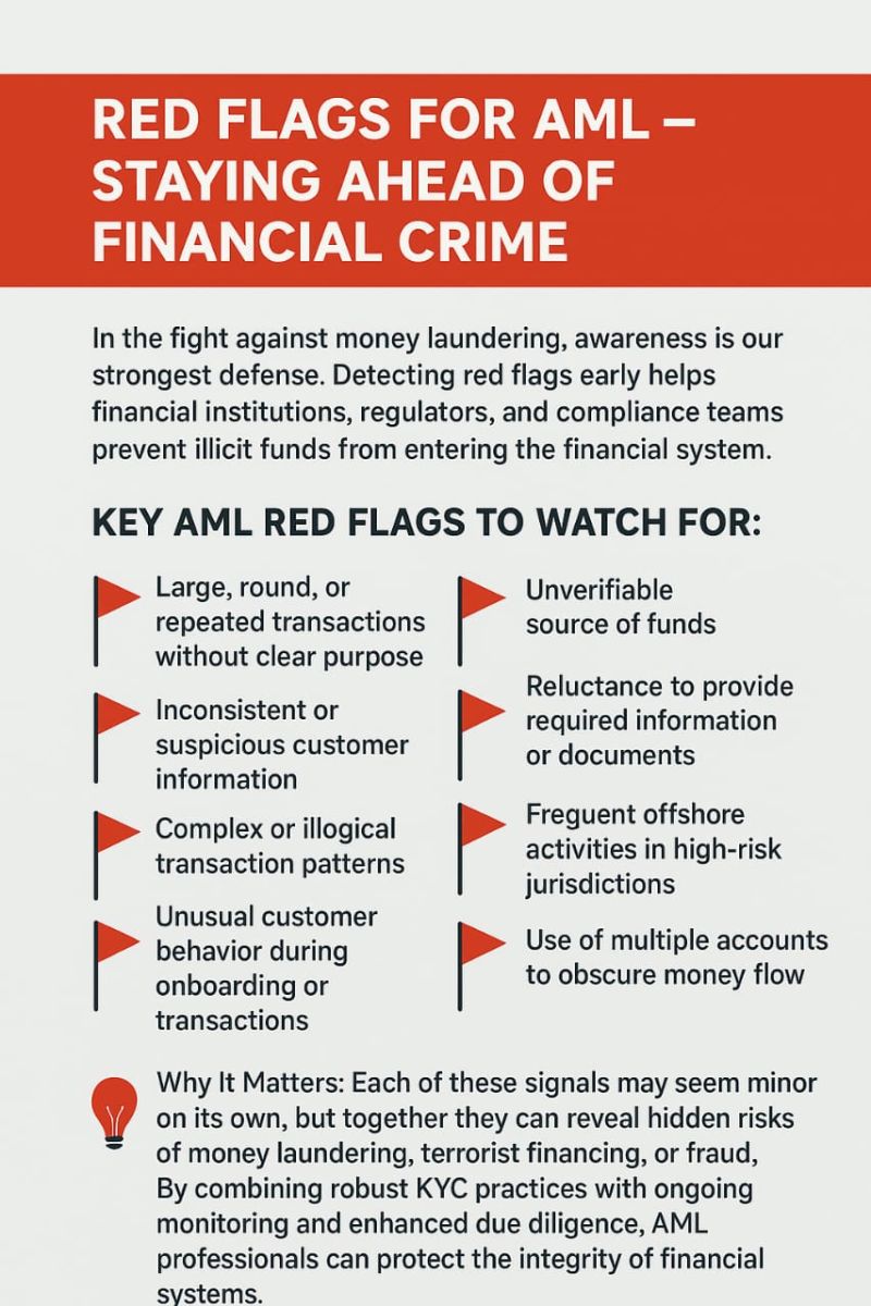 Money Laundering Red Flags： Don't Act Like a Criminal