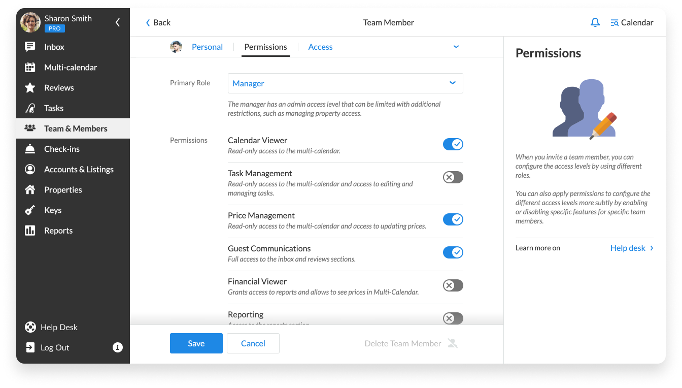 Adding Team Members： Reviewing User Permissions & Security