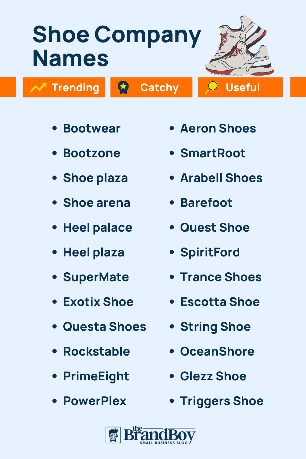 50+ Shoe Brand Names Ideas That Actually Sell (2025 List)