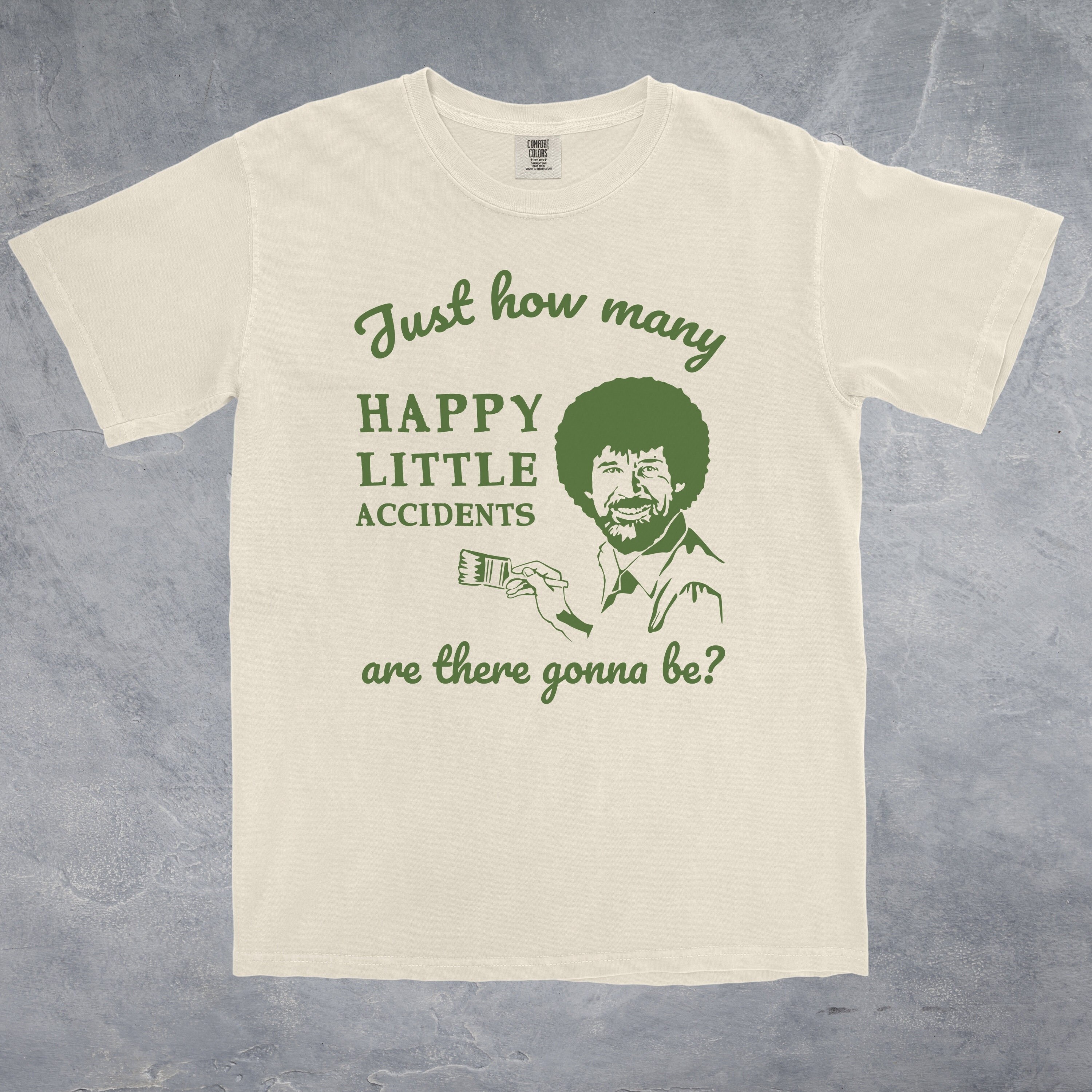 Bob Ross Beat Devil Out T-Shirt | Happy Accidents Gift