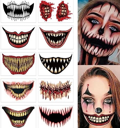 Scary Fake Lips Costume Props for Halloween Party Fun