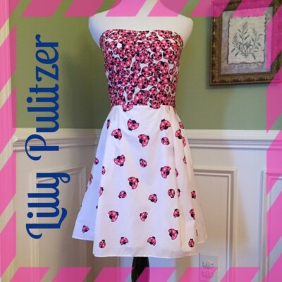 Lilly Pulitzer Pink Strapless Dress - 50% Off Today!