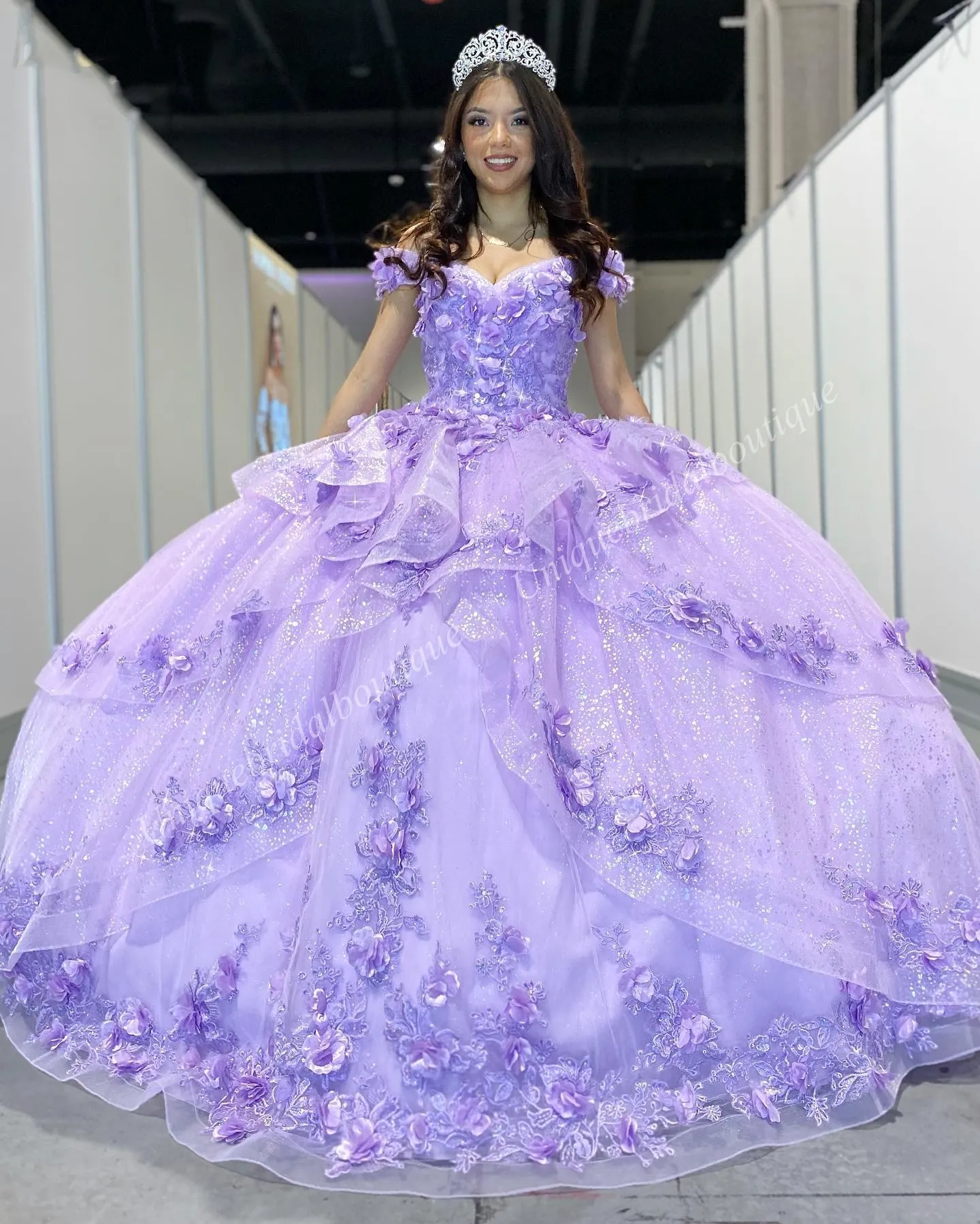 Princess Lilac Color Quince Dress Quinceanera Party 2025
