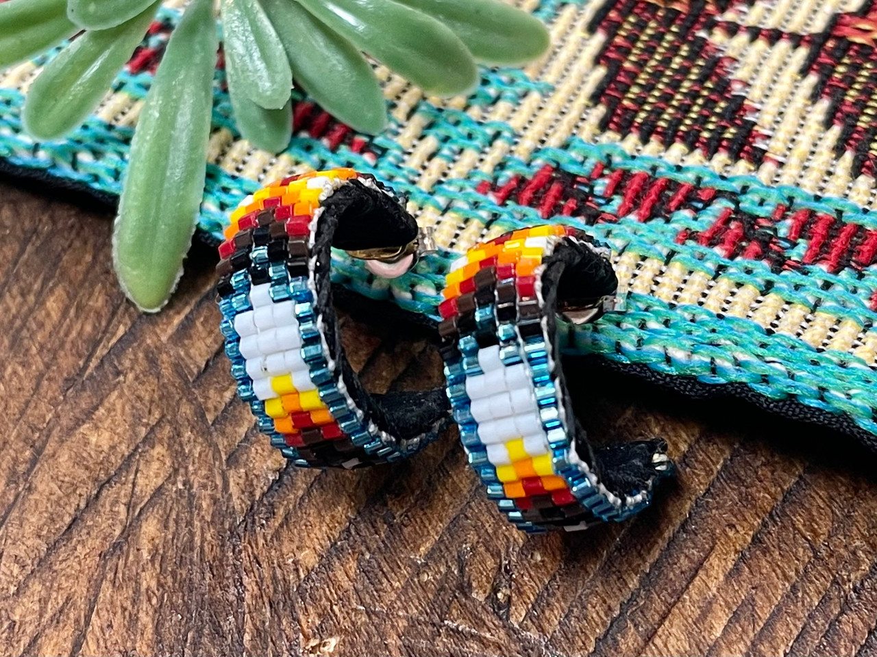 Stunning Native Beaded Hoop Earrings Collection
