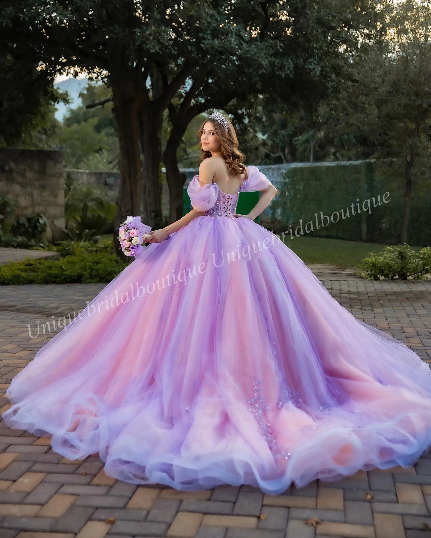 Princess Lilac Color Quince Dress Quinceanera Party 2025