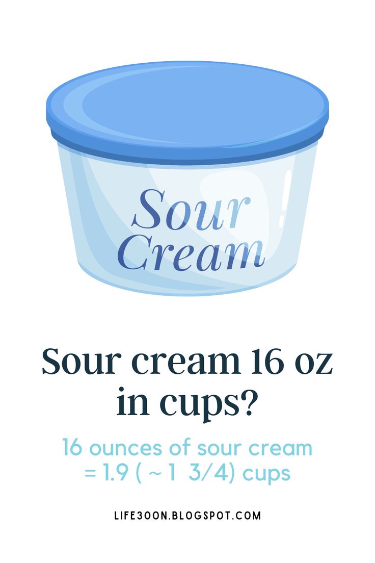 16 oz sour cream equals how many cups? Easy volume conversion & tablespoons guide
