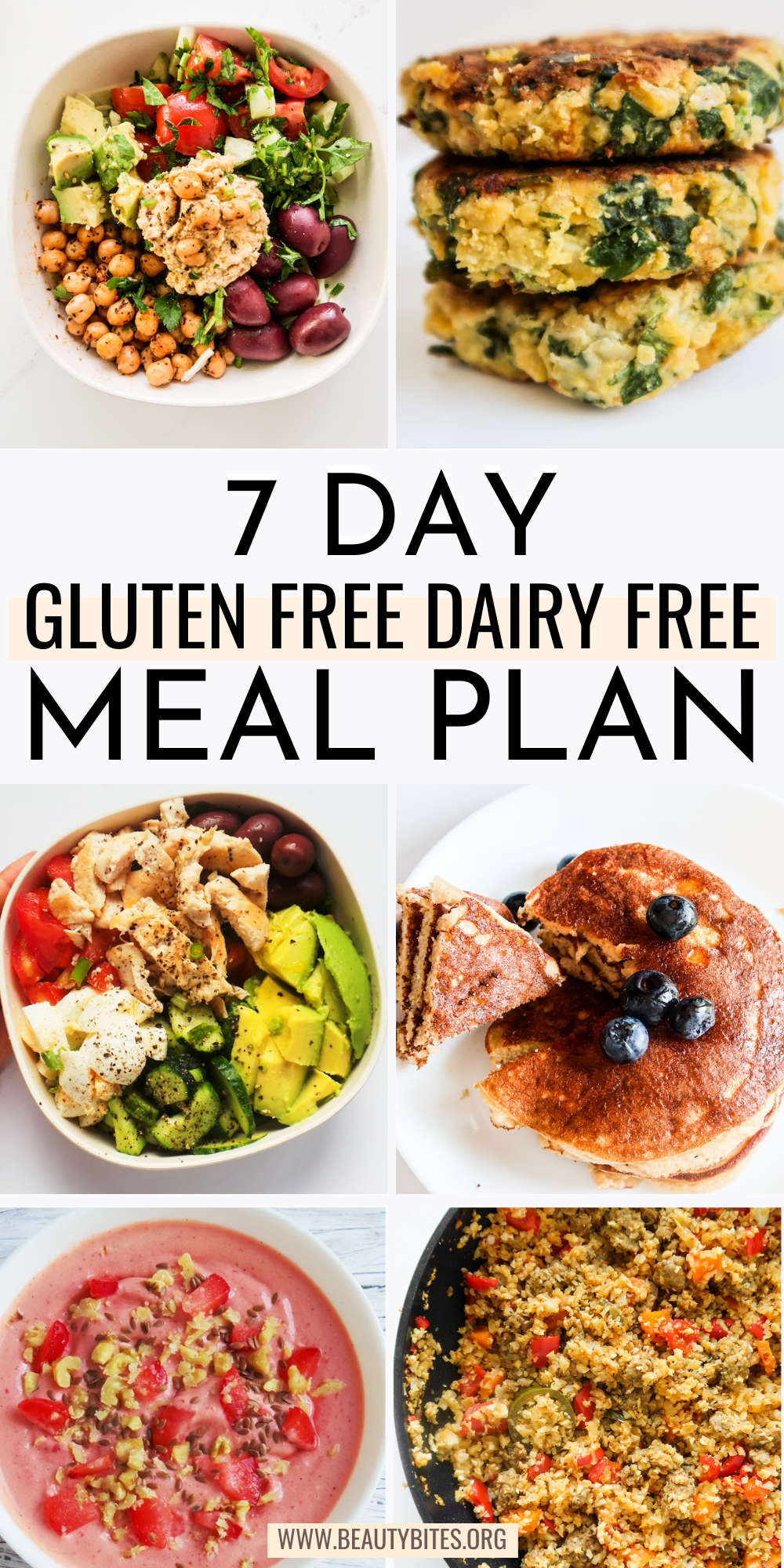 Gluten-Free Dairy Free Meal Plan PDF + Healthy Recipes & Meal Prep Tips