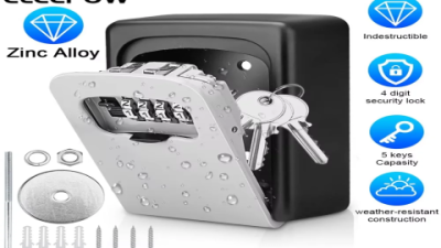 Secure Outdoor Key Drop Box with Weatherproof Lock & Easy Access