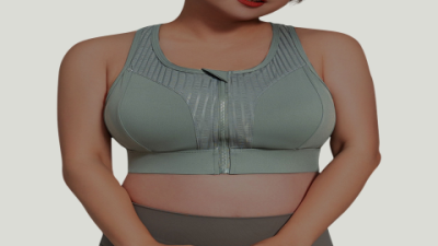 Open Front Sports Bra with Front Closure & High Impact Support for Active Women