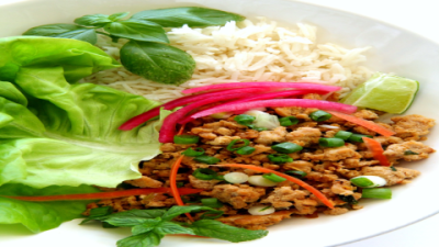 Delicious Thai Lettuce Wraps with Ground Turkey Recipe