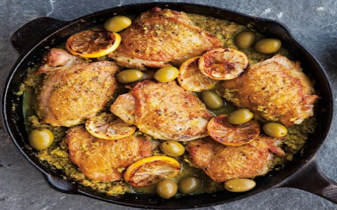 Preserved Lemon and Tomato Chicken: A Zesty Mediterranean Delight
