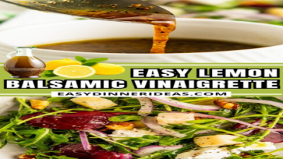 Best Lemon Balsamic Vinaigrette Recipe – Fresh & Easy!