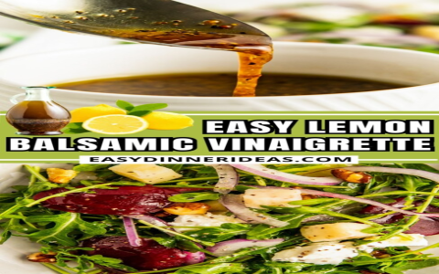 Best Lemon Balsamic Vinaigrette Recipe – Fresh & Easy!