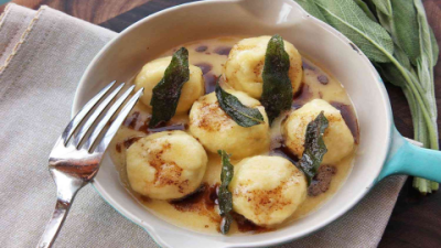 Brown Butter Sage Gnocchi Chicken Recipe with Crispy Sage & Parmesan