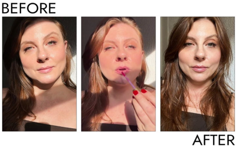 Pink Lip Serum Plumper: Instant Results No Injections