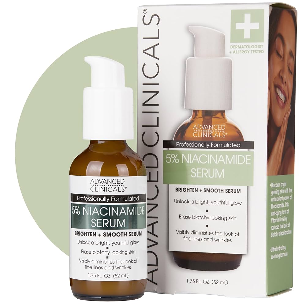 Advanced Clinicals Niacinamide Serum: Reveal Radiant, Clear Skin