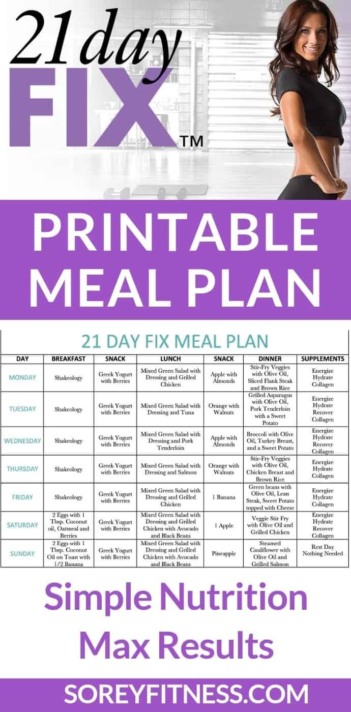 21 Day Fix Meal Plan 1200 Calories PDF – Easy & Free Download