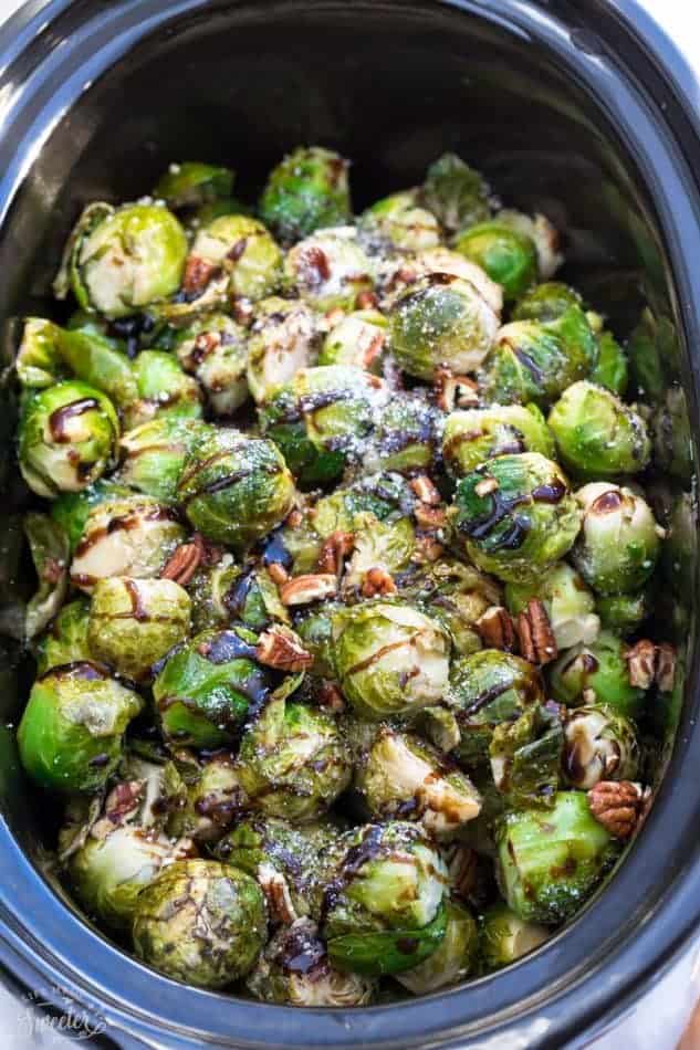 Perfect Brussel Sprouts in Slow Cooker with Roast Recipe
