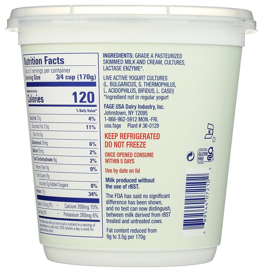 Fage Lactose Free Yogurt Nutrition & High Protein Facts