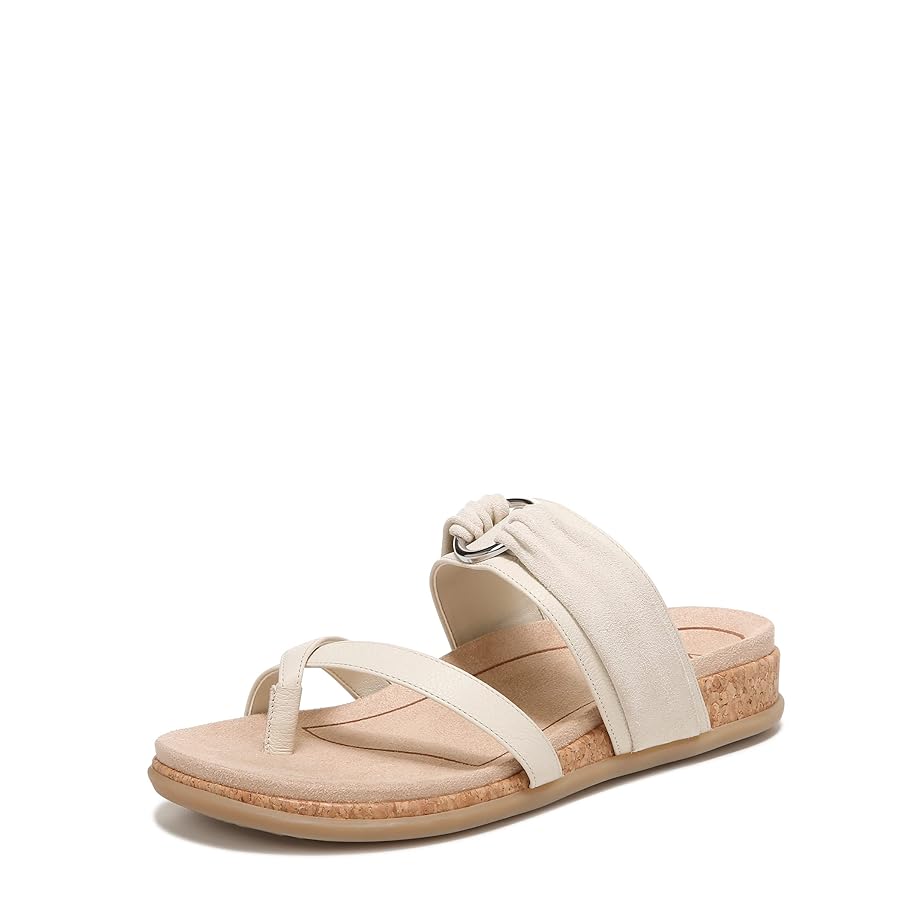 Strappy Cream Sandals with Cushioned Sole and Adjustable Straps for Comfort
