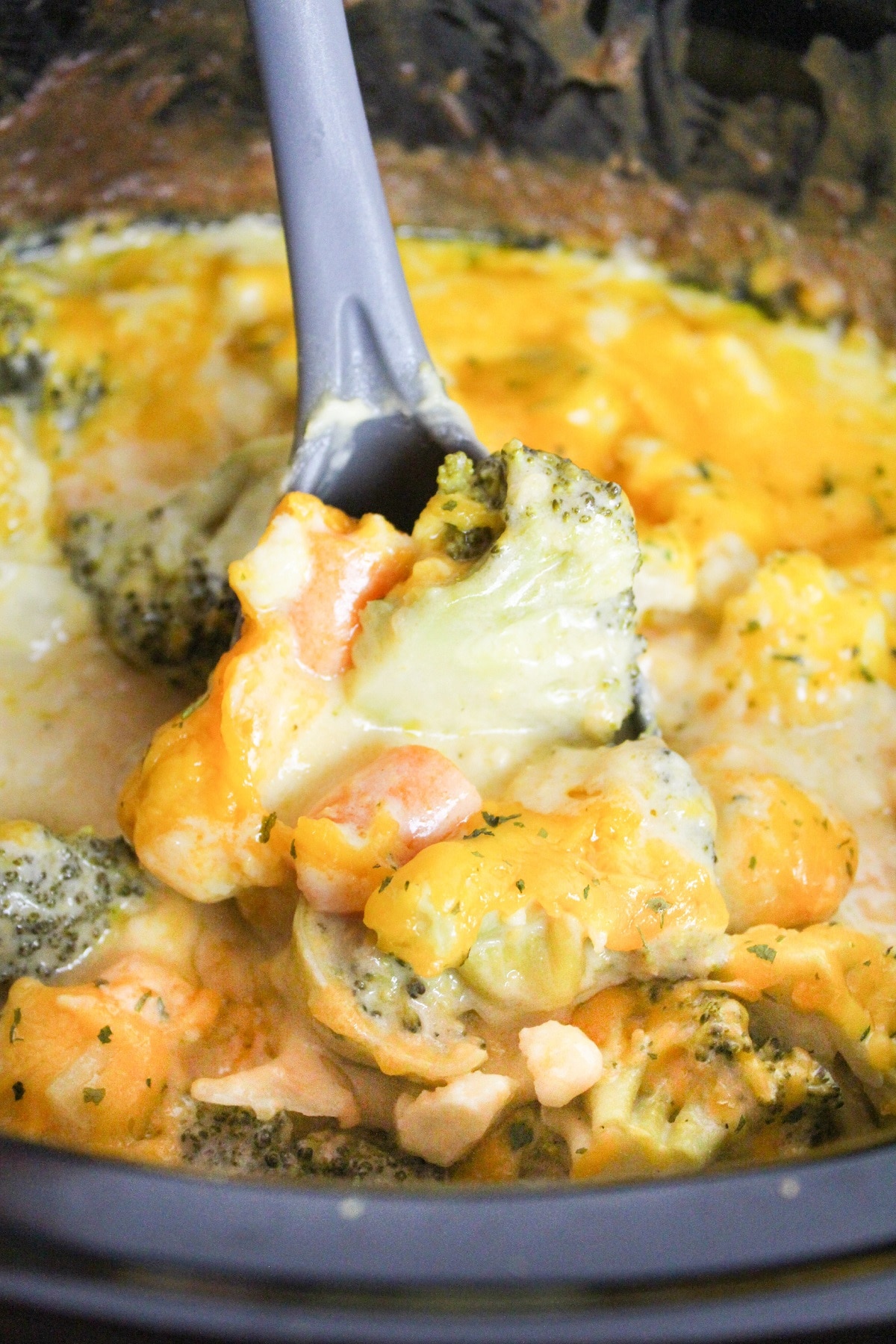 Easy Broccoli and Cauliflower in Crock Pot Recipe with Slow Cooker Veggie Tips
