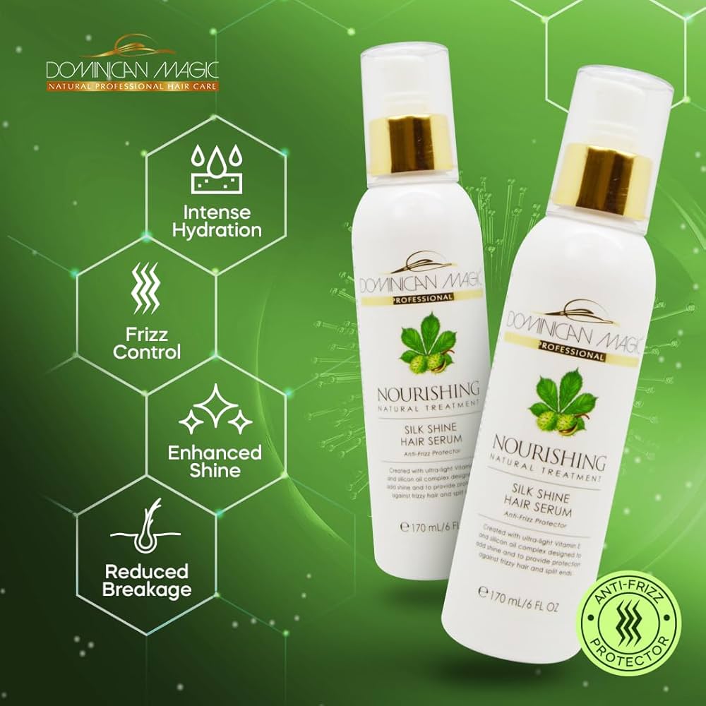 Silk Shine Hair Serum for Frizz Control and Deep Conditioning