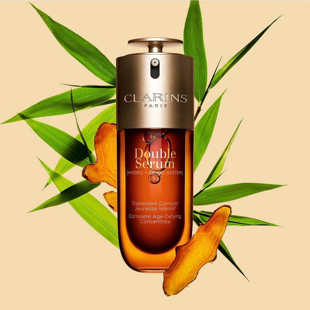 Unlock Youthful Skin: Anti-Aging Power of clarins new double serum With Turmeric and Peptides