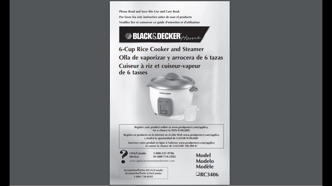 Black & Decker Rice Cooker Directions: Easy Step-by-Step Guide