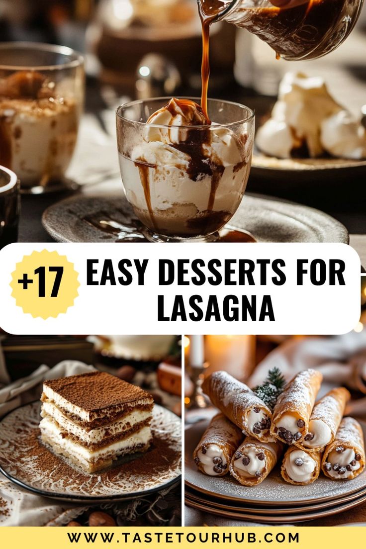 What Is a Good Dessert to Go with Lasagna? Try Tiramisu & Gelato Ideas