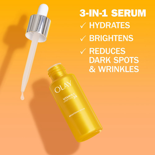 Top Olay Vitamin C Serum Ingredients with Niacinamide & Peptides