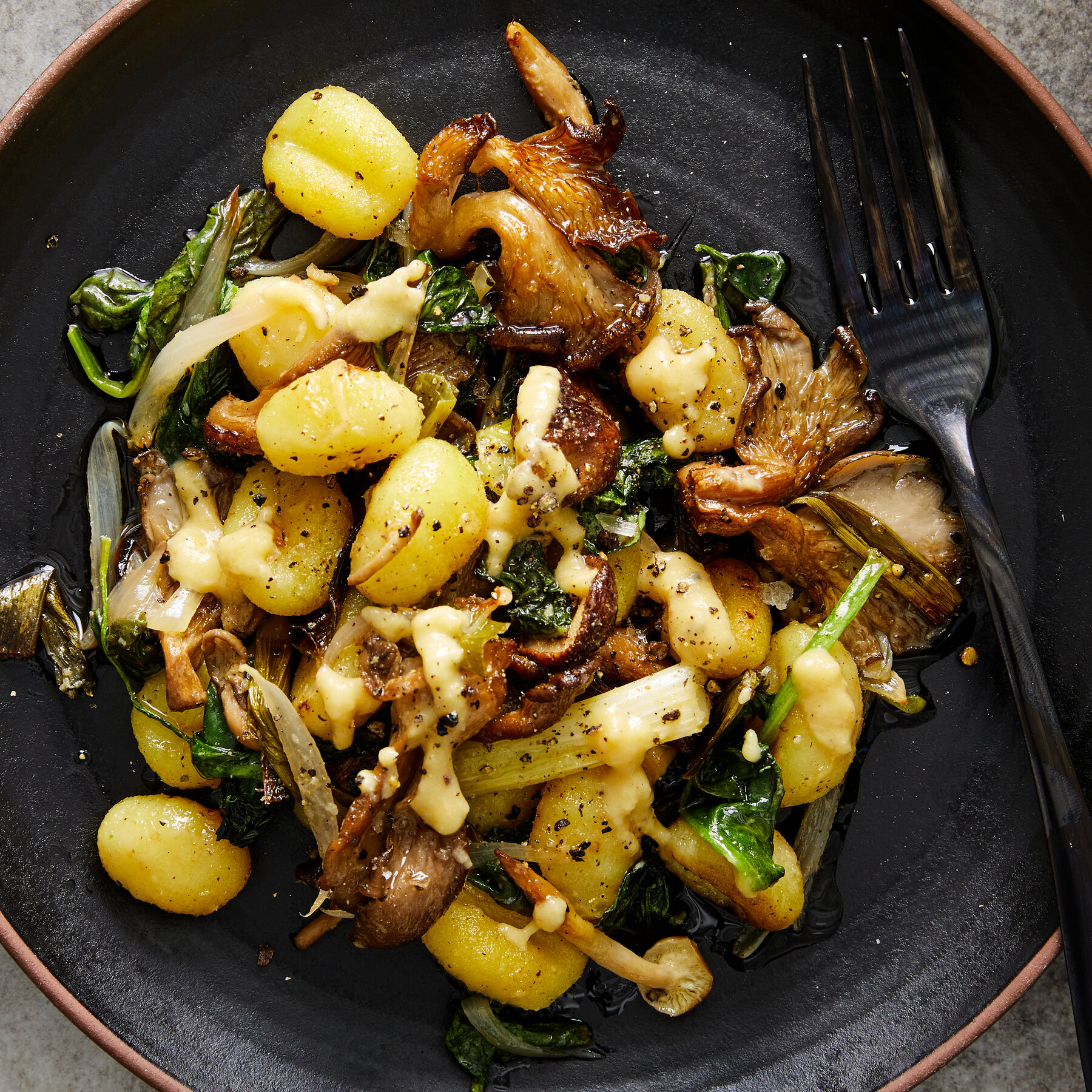 Easy Sheet-Pan Gnocchi with Mushrooms & Spinach Recipe