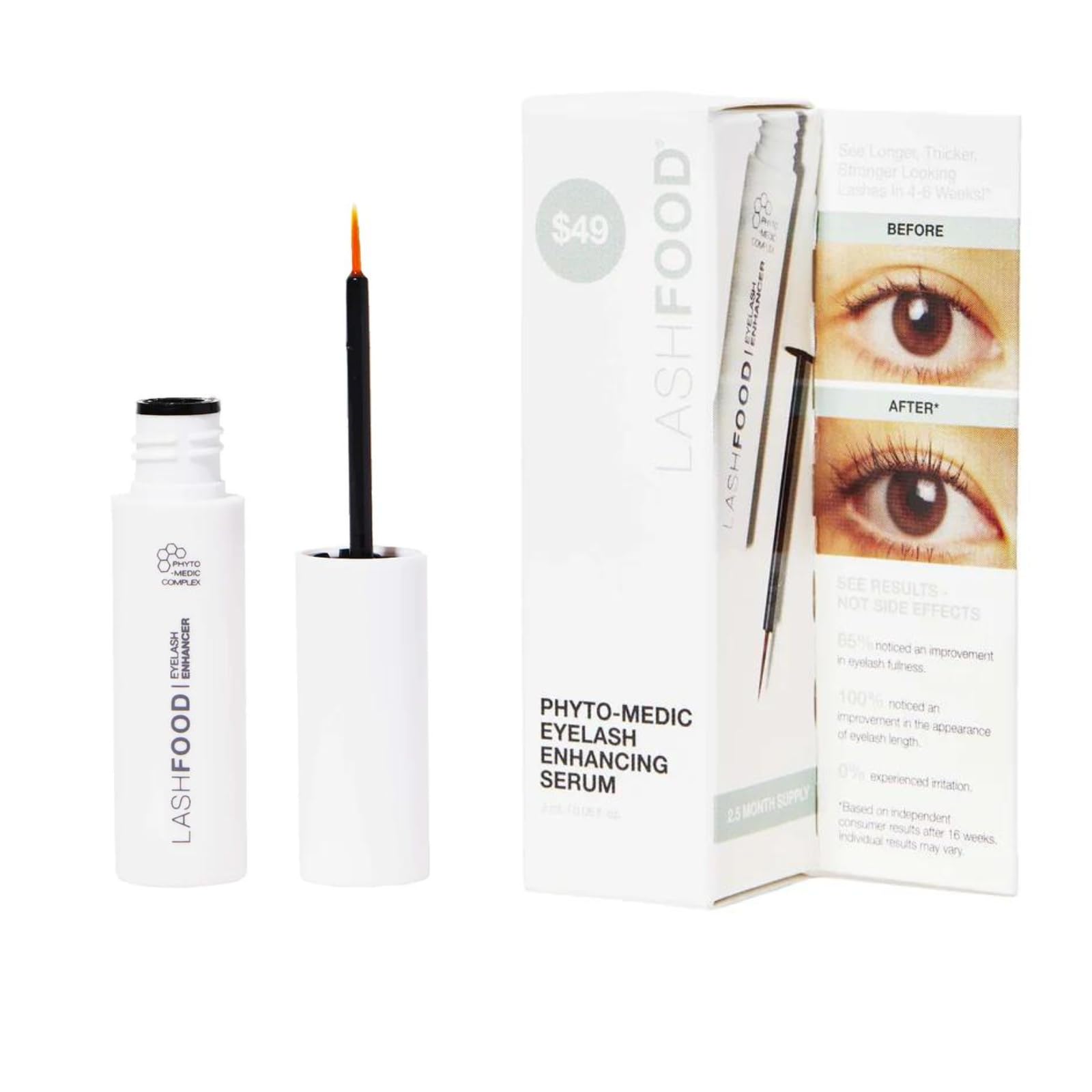 Lashfood Eyelash Serum for Thicker Lashes & Natural Growth