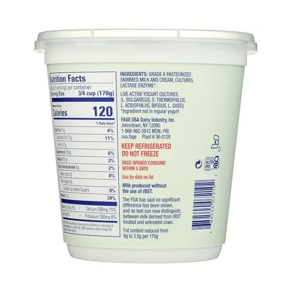 Fage Lactose Free Yogurt Nutrition & High Protein Facts