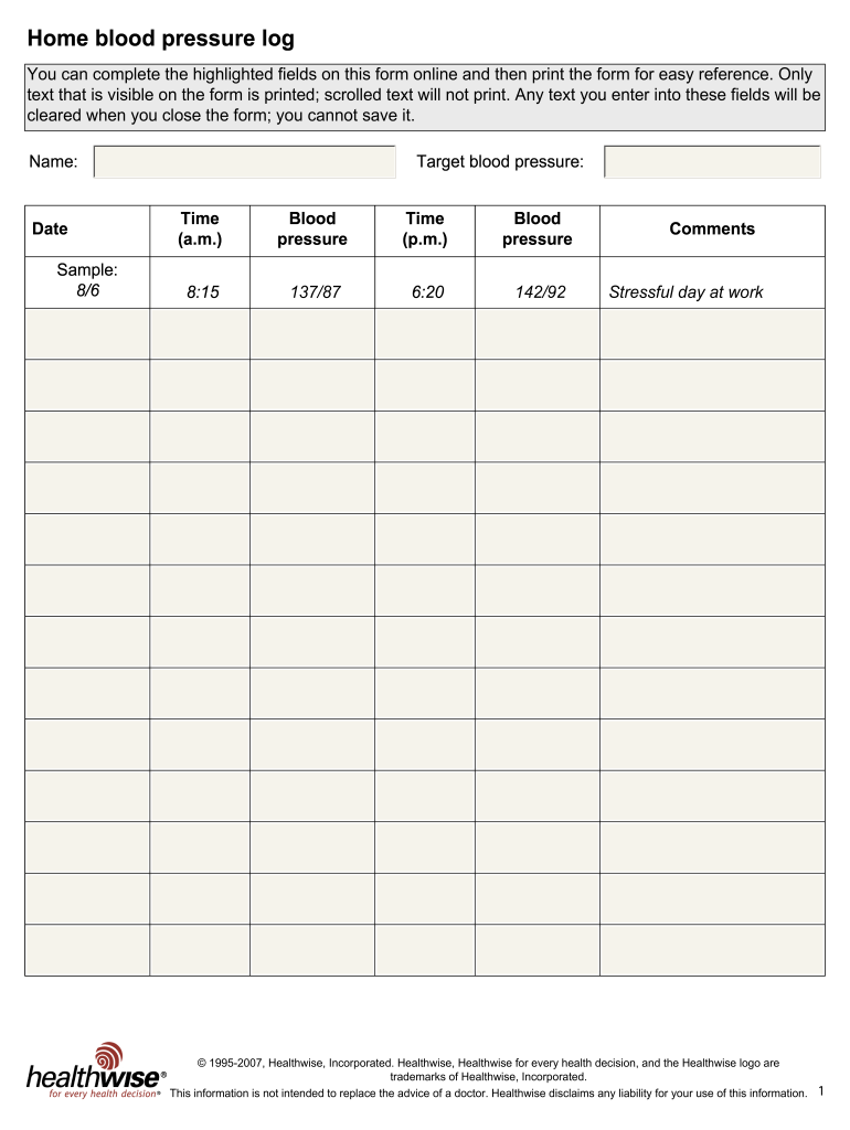 Your Free & Easy Printable NHS Blood Pressure Chart: A Personal Journey to Better Heart Health