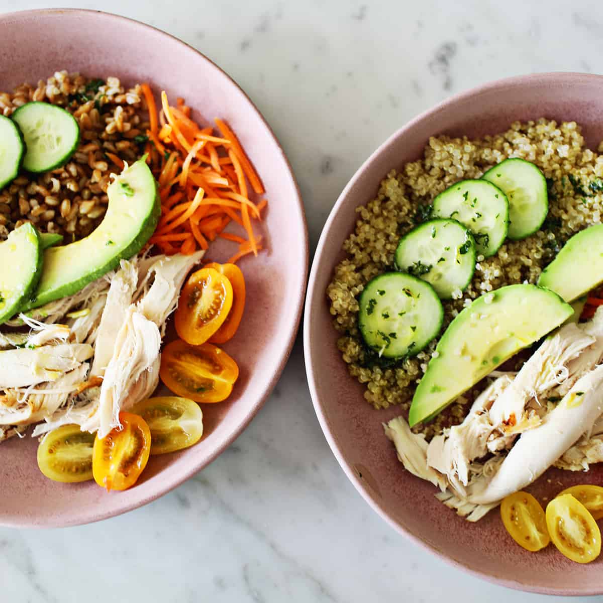 Balanced lunches with grains, veggies, and protein for healthy meal ideas