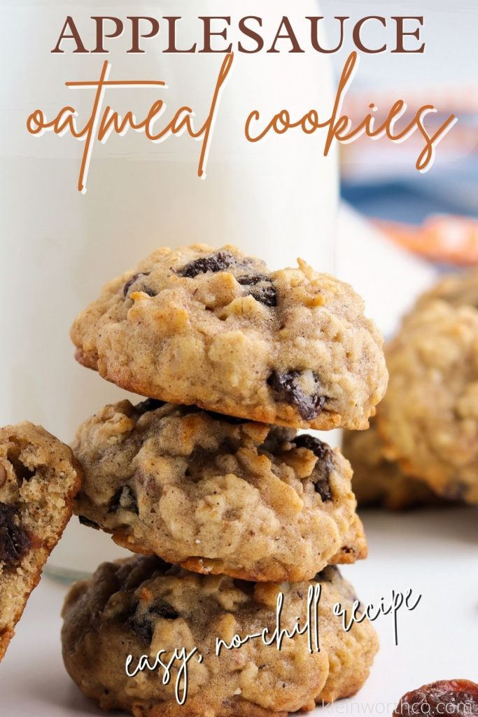 Soft Oatmeal Raisin Cookies with Applesauce – Easy & Healthy!