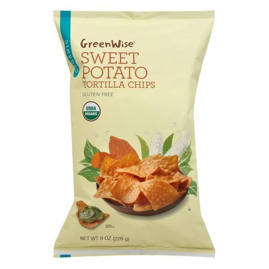 Greenwise Sweet Potato Tortilla Chips | Organic Snack Flavor
