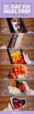 21 Day Fix 1200 Calorie Meal Plan with Portion Control & Clean Eating Tips