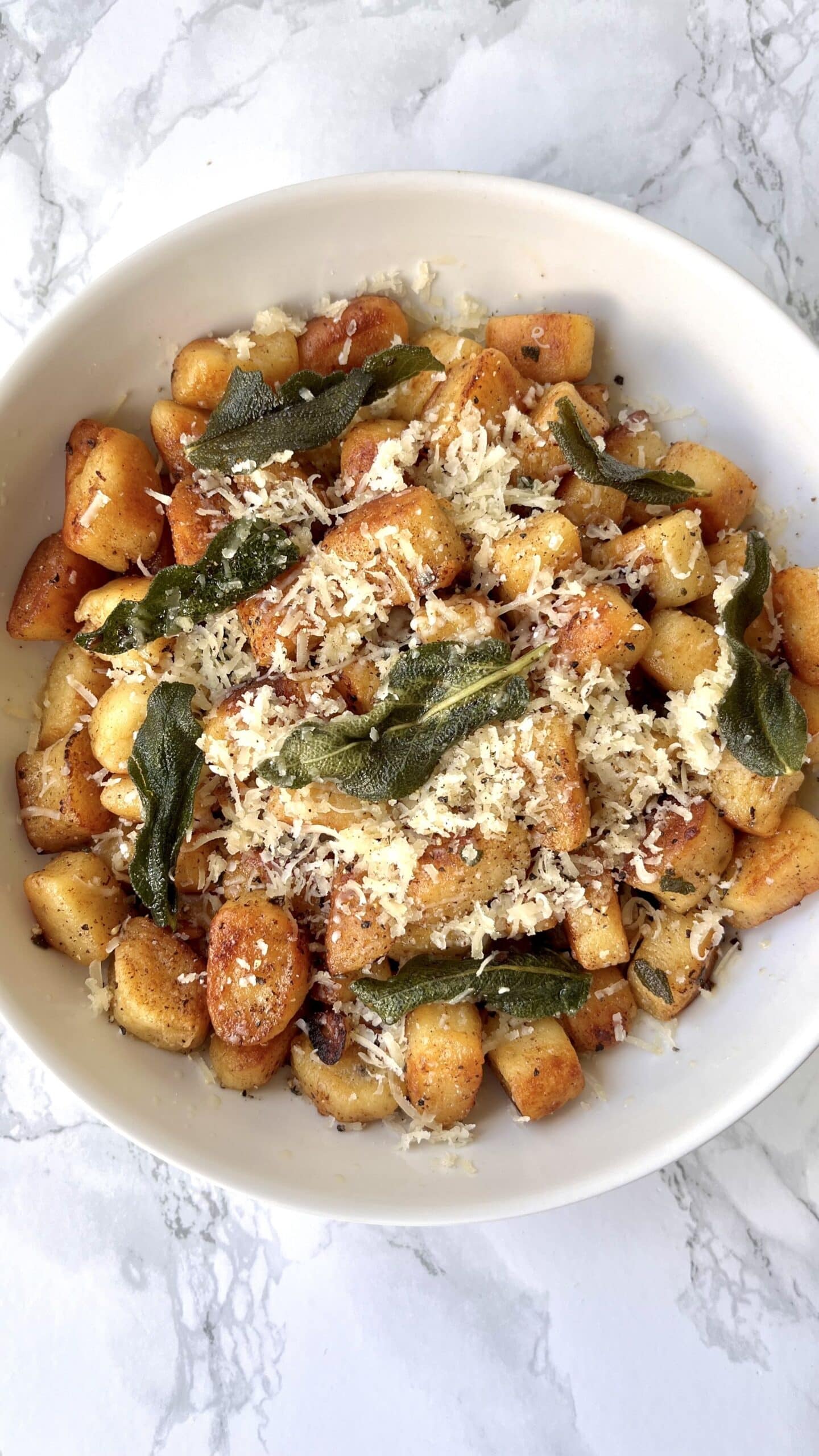 Brown Butter Sage Gnocchi Chicken Recipe with Crispy Sage & Parmesan