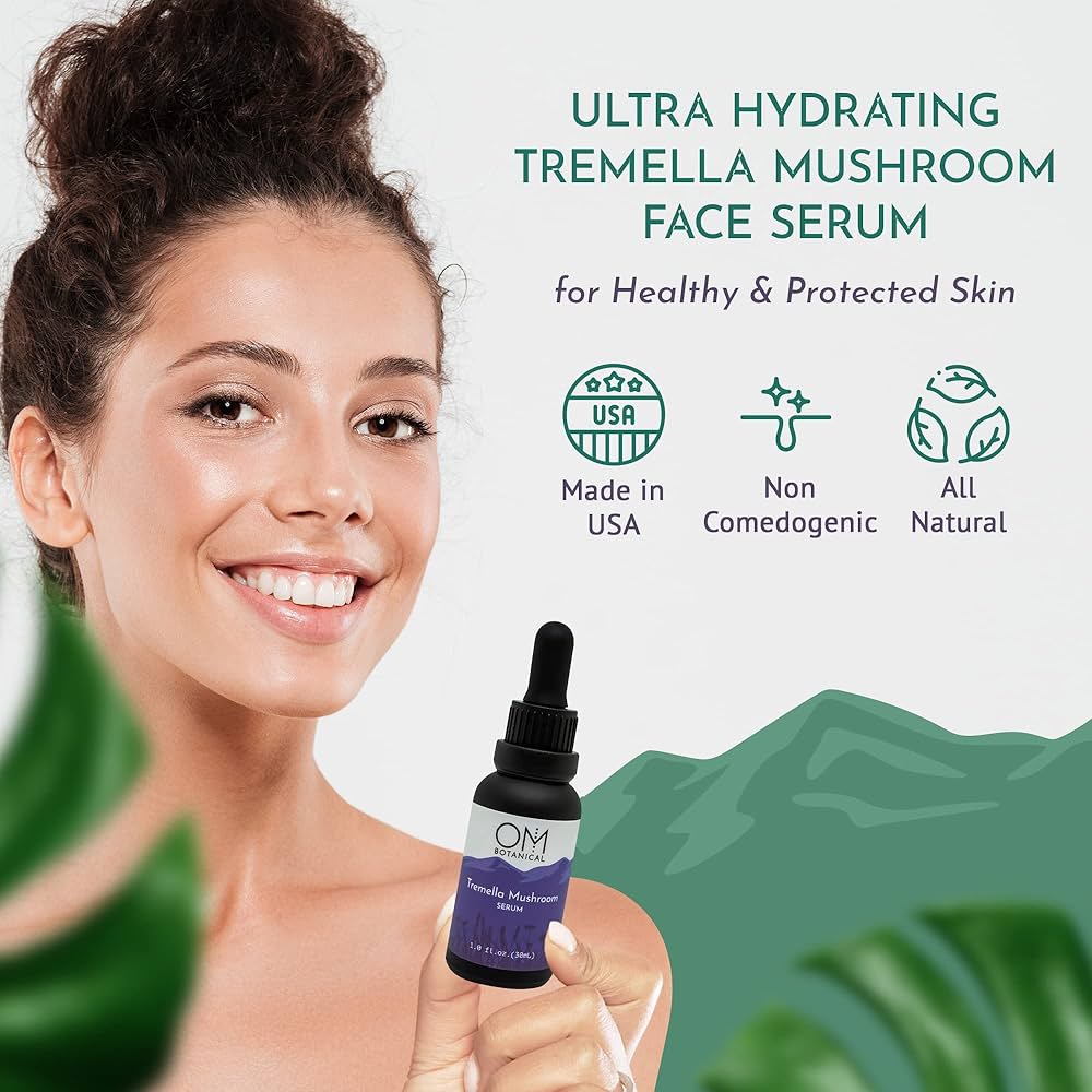 Mushroom Face Serum: 500x Hydration + Anti-Aging Power