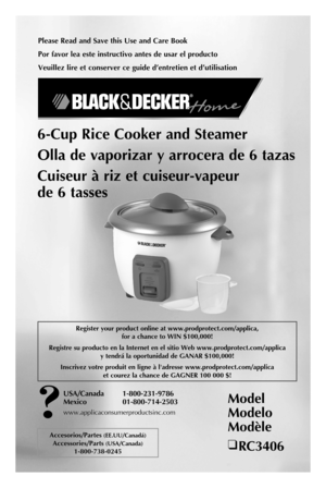 Black & Decker Rice Cooker Plus Manual | Cooking Tips & Features