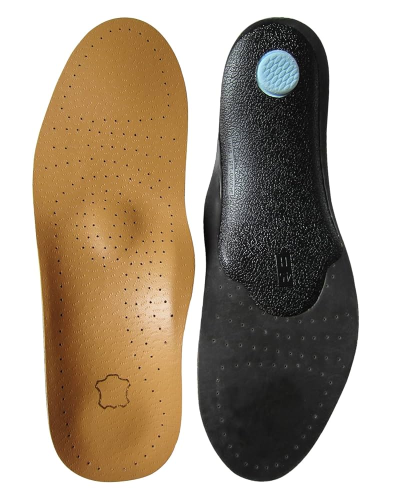 Leather Arch Supports for Comfort with Breathable Insoles and Cushioning