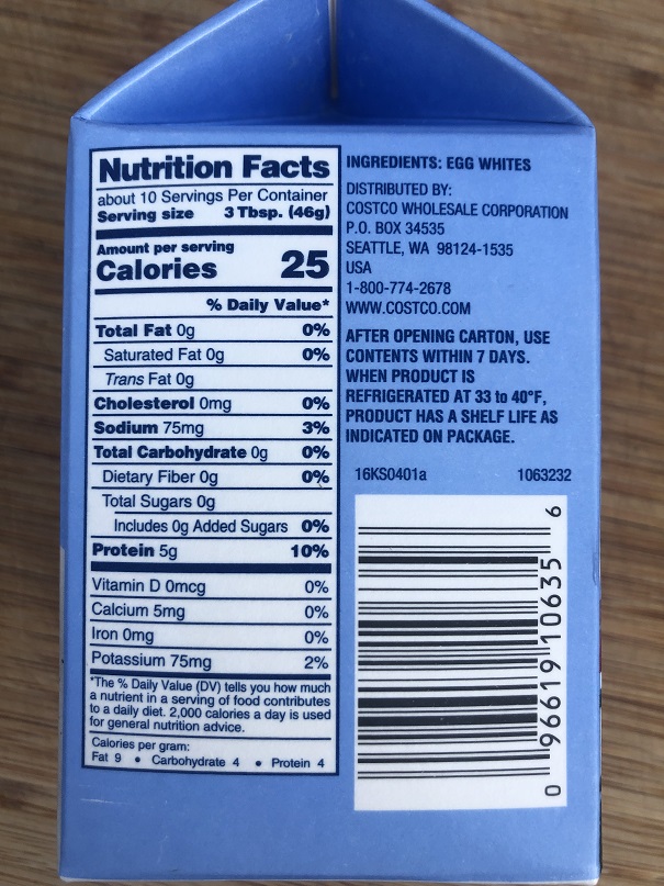 Kirkland Egg White Nutrition Facts You Can’t Miss