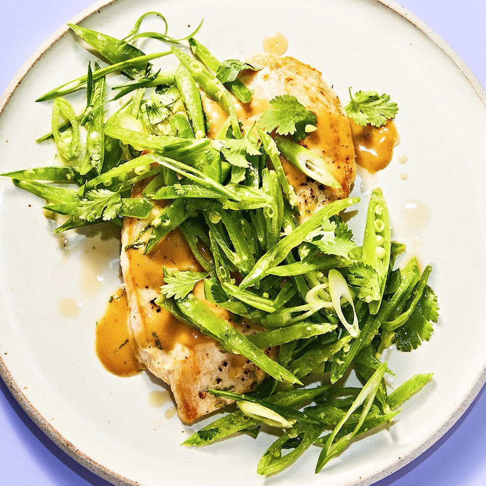 Grilled Coconut Chicken with Snap Pea Salad: Fresh & Flavorful!