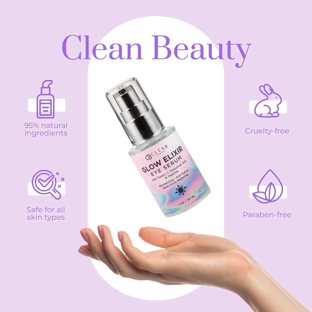 Clean Beauty Brightening Eye Serum: Glow Instantly Now