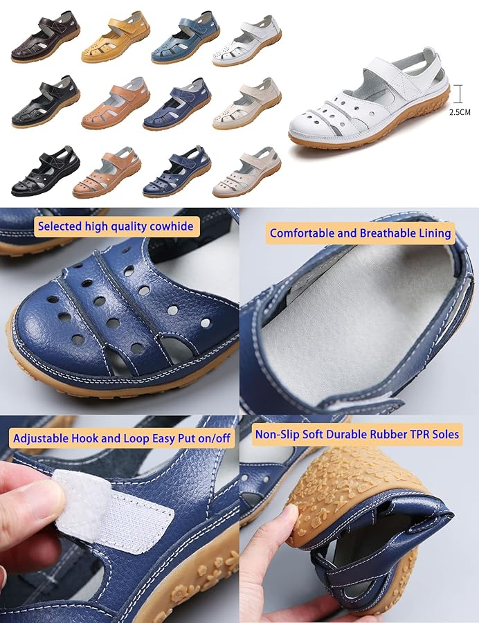 Discover Comfortable Hook and Loop Sandals with Adjustable Straps and Non-Slip Soles