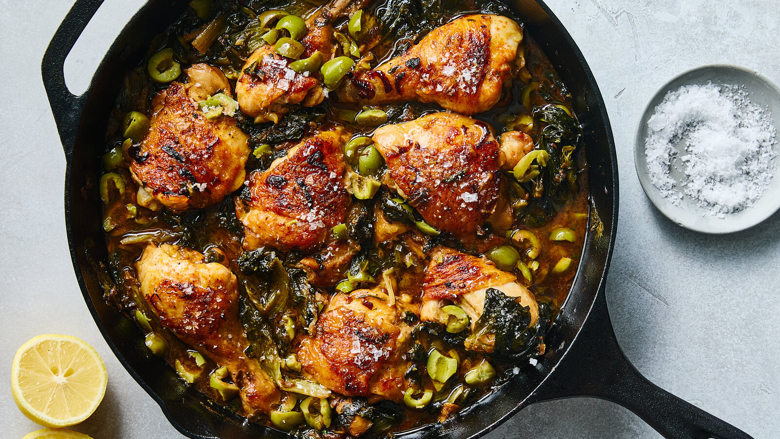 Quick & Easy Weeknight Dinner: Herby Skillet Chicken with Greens