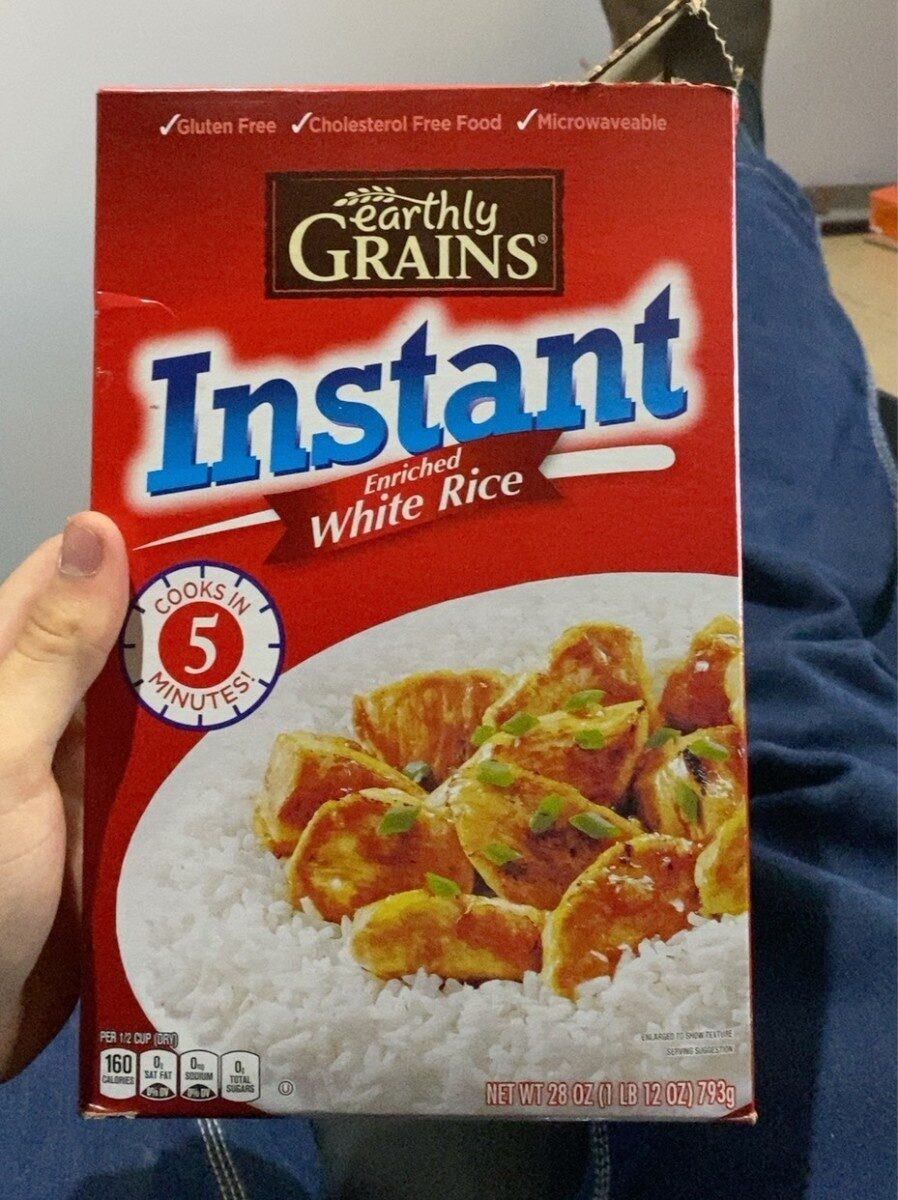 Buy Earthly Grains Instant White Rice with Easy Prep and Quick Cooking Time