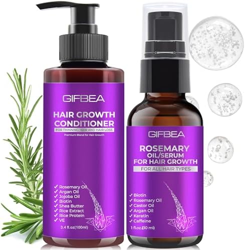 Top Rosemary Hair Growth Serum for Thicker Hair & Scalp Care