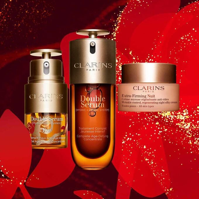 Unlock Youthful Skin: Anti-Aging Power of clarins new double serum With Turmeric and Peptides